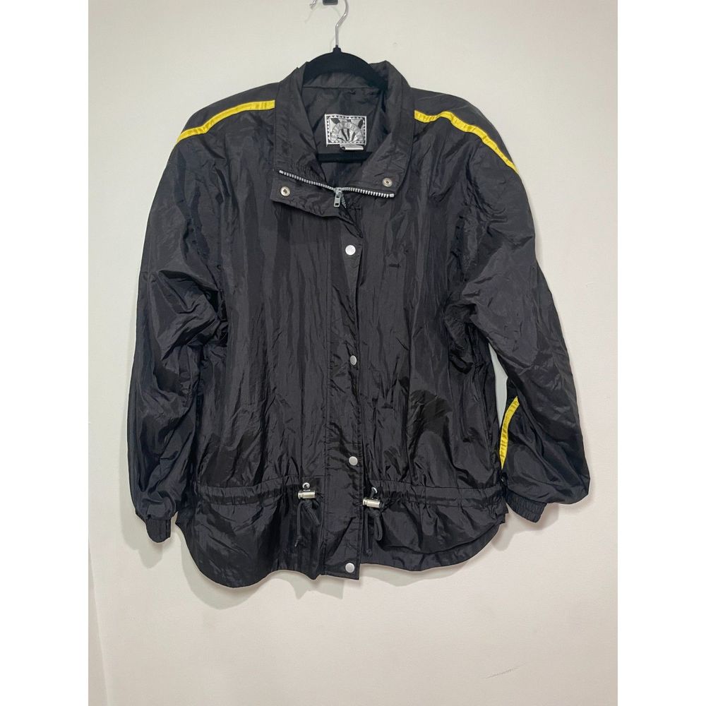 SUNTERRA Size Large Track Windbreaker Cinch Waist‎ Holiday 97 Retro Vintage 90s